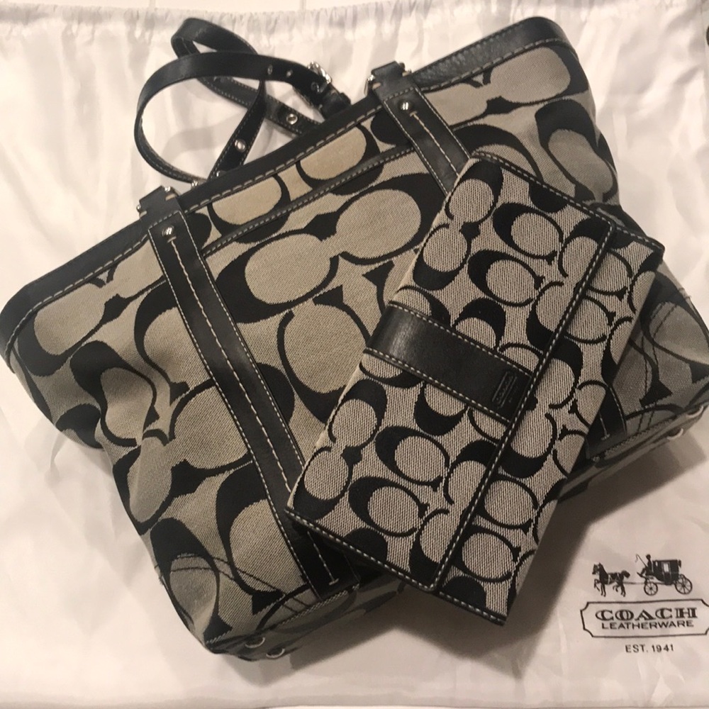 Matching Coach Bag with Wallet